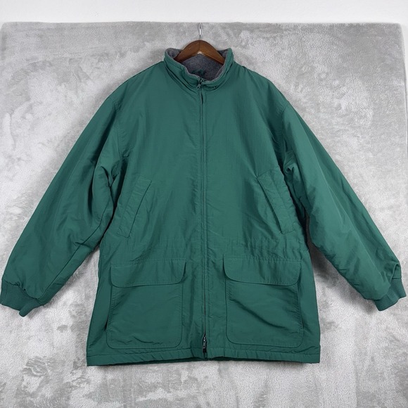 Other - Vintage J Crew Jacket Mens Large Green Oarsman‎ USA Made Full Zip